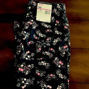 Girls floral jeans